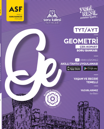 TYT- AYT Geometri Çek Kopart Akıllı Soru Bankası Föyü Soru Kalesi