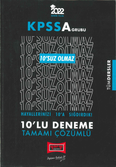 10'SUZ OLMAZ 10'LU DENEME TAMAMI ÇÖZÜMLÜ (TÜM DERSLER) Fotokopinci -