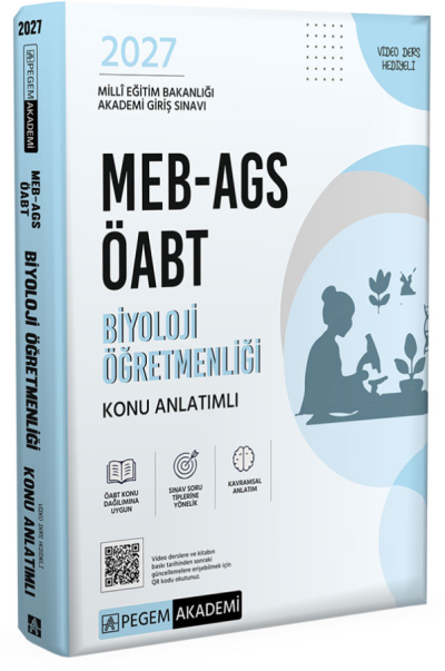 2027 ÖABT MEB-AGS Biyoloji Öğretmenliği Konu Anlatımlı Pegem Akademi Yayınları Fotokopinci -