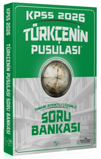 2026 KPSS Türkçenin Pusulası Soru Bankası Çözümlü CBA Yayınları Fotokopinci -
