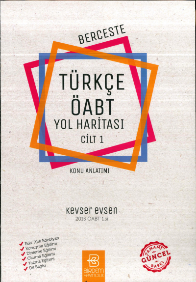 BERCESTE TÜRKÇE ÖABT YOL HARİTASI CİLT 1