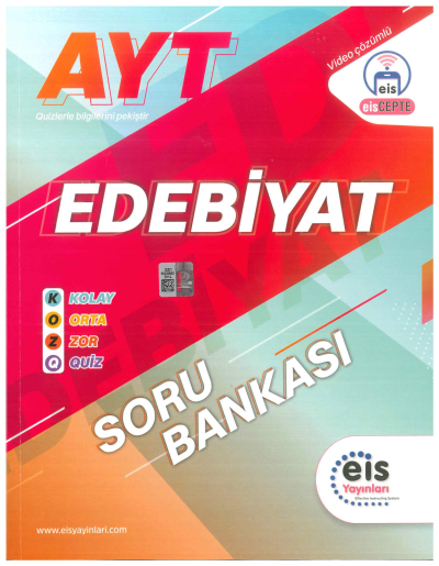 AYT Türk Dili ve Edebiyatı KOZ Serisi Soru Bankası Eis Yayınları Fotokopinci -