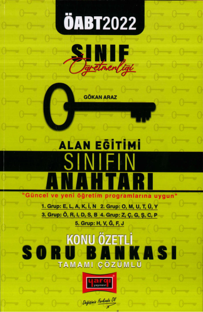 ALAN EĞİTİMİ SINIFIN ANAHTARI KONU ÖZETLİ SORU BANKASI Fotokopinci -