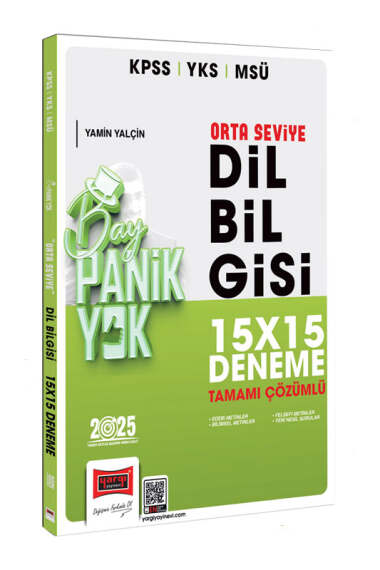 2025 KPSS YKS MSÜ Tamamı Çözümlü Panik Yok Orta Seviye Dil Bilgisi 15x15 Deneme Yargı Yayınları Fotokopinci -