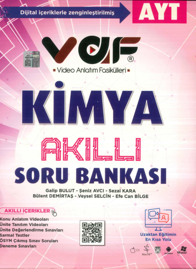 AYT Kimya Soru Bankası Vaf Yayınları Fotokopinci -