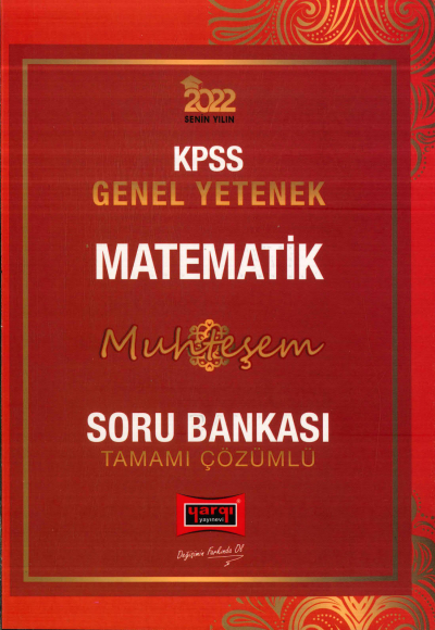 MATEMATİK MUHTEŞEM TAMAMI ÇÖZÜMLÜ SORU BANKASI Fotokopinci -