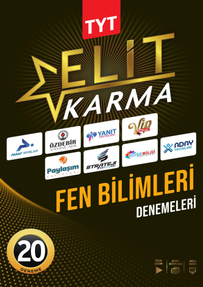 TYT Fen Bilimleri Elit Karma 20 Deneme Video Çözümlü Paraf Yayınları Fotokopinci -
