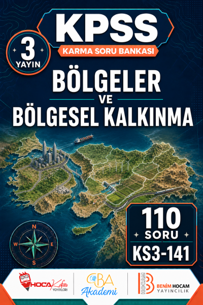 Bölgeler ve Bölgesel Kalkınma 3 Yayın 110 Soru (Benim Hocam - CBA - Hoca Kafası Yayınları) Fotokopinci -