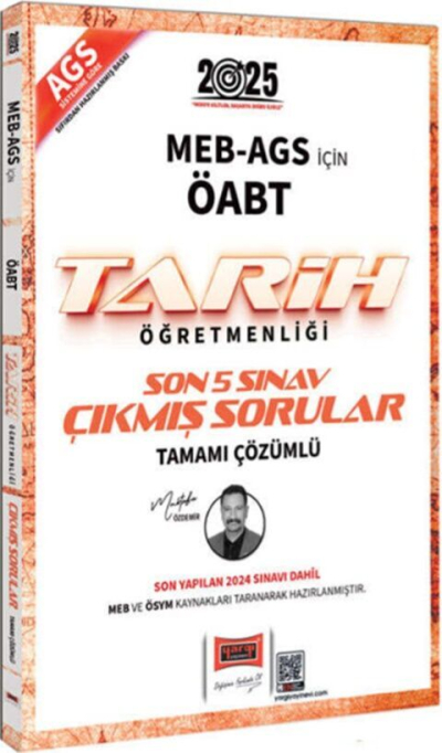 2025 ÖABT MEB-AGS Tarih Öğretmenliği Çıkmış Sorular Son 5 Sınav Çözümlü Yargı Yayınları