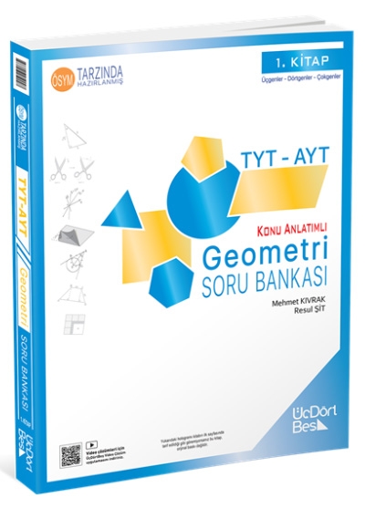 2027 Model TYT-AYT Geometri Soru Bankası Güncel Baskı Üç Dört Beş Yayınları Fotokopinci -