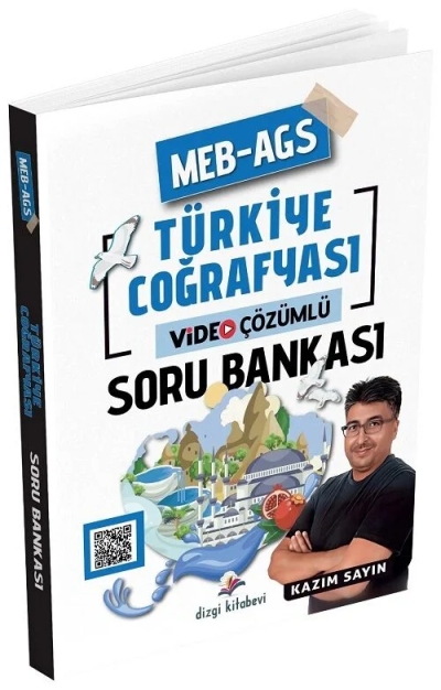 2026 MEB-AGS Türkiye Coğrafyası Soru Bankası Çözümlü Kazım Sayın Dizgi Kitap Yayınları Fotokopinci -