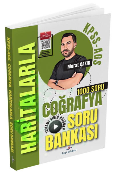 2026 KPSS MEB AGS Haritalarla Coğrafya Tamamı Video Çözümlü Soru Bankası Murat Çakır Dizgi Kitap Fotokopinci -