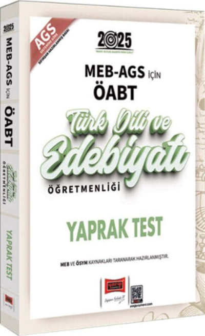 2025 MEB AGS ÖABT Türk Dili ve Edebiyatı Öğretmenliği Yaprak Test Yargı Yayınları Fotokopinci -