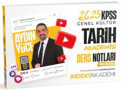 İndeks Akademi 2025 KPSS Tarih Akademisi Video Ders Notları Fotokopinci -