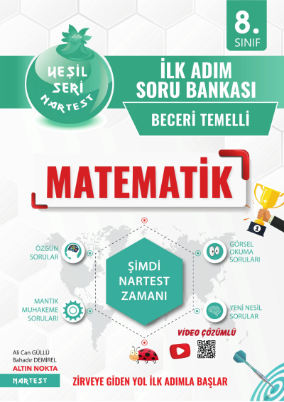 8. Sınıf Matematik İlk Adım Soru Bankası Nartest Yayınları Fotokopinci -