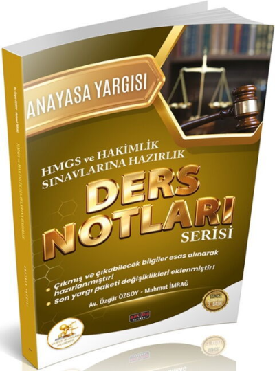 HUKAL HMGS HAKİMLİK Anayasa Yargısı Ders Notları Savaş Yayınları Fotokopinci -