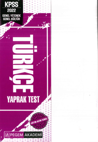 TÜRKÇE YAPRAK TEST Fotokopinci -