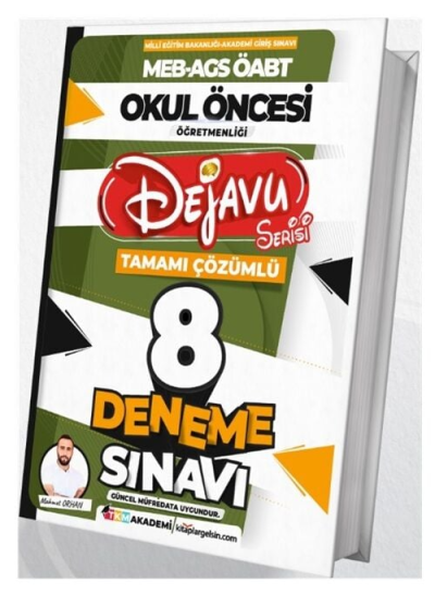 2025 MEB-AGS ÖABT Okul Öncesi Öğretmenliği Dejavu 8 Deneme Çözümlü TKM Akademi Fotokopinci -