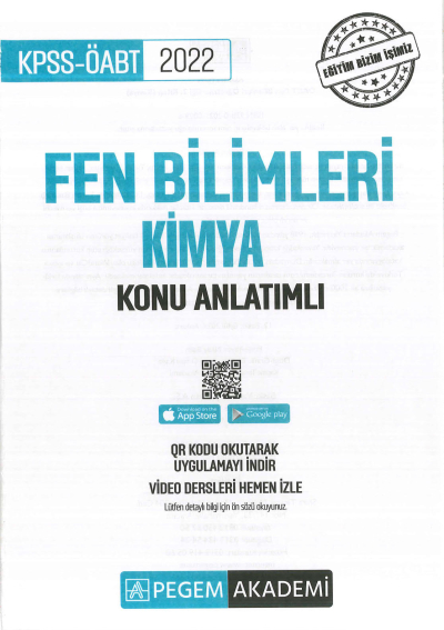 FEN BİLİMLERİ KONU ANLATIMI KİMYA Fotokopinci -