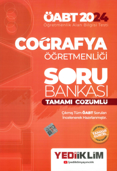 COĞRAFYA ÖĞRETMENLİĞİ SORU BANKASI TAMAMI ÇÖZÜMLÜ Fotokopinci -
