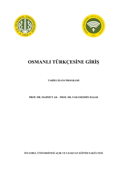 Osmanlı Türkçesine Giriş Fotokopinci -