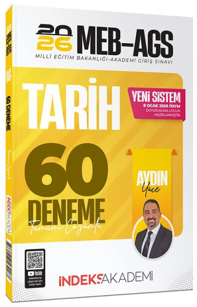 2026 MEB-AGS Tarih 60 Deneme Çözümlü İndeks Akademi Yayıncılık Fotokopinci -