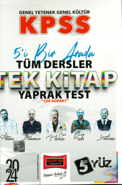 5'İ 1 ARADA TÜM DERSLER TEK KİTAP YAPRAK TEST (5 YÜZ SERİSİ) Fotokopinci -