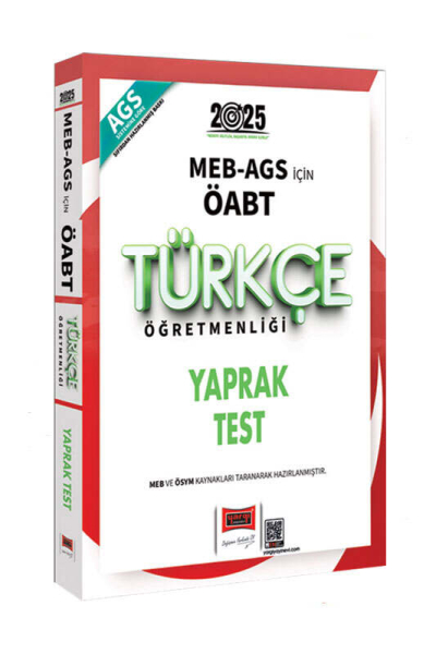 2025 MEB AGS ÖABT Türkçe Öğretmenliği Yaprak Test Yargı Yayınları Fotokopinci -