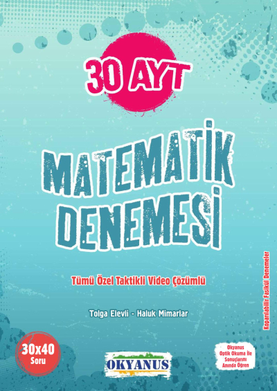 AYT Matematik 30 Deneme Okyanus Yayınları Fotokopinci -