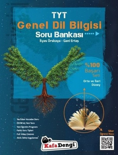 TYT Genel Dil Bilgisi Soru Bankası Orta ve İleri Düzey Siber Öğrenci Koçu Kafa Dengi Yayınları Fotokopinci -