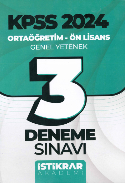 3 DENEME SINAVI GY GK Fotokopinci -