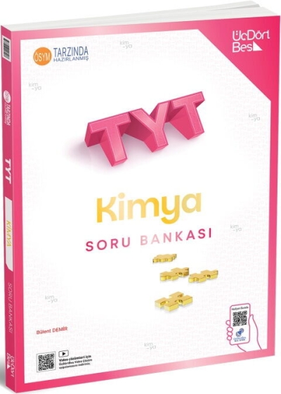 2027 TYT Kimya Soru Bankası Üç Dört Beş Yayınları Fotokopinci -