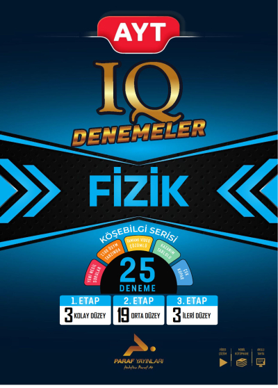 AYT IQ Fizik 25 Branş Denemesi PRF Paraf Yayınları Fotokopinci -