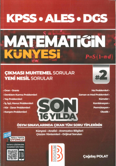 MATEMATİĞİN KÜNYESİ ÇIKMASI MUHTEMEL SORULAR 2. CİLT Fotokopinci -