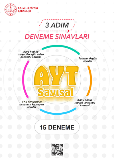 3 Adım Deneme Sınavları AYT SAYISAL 15 Deneme Fotokopinci -