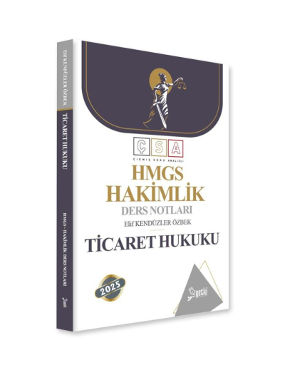 Çıkmış Soru Analizli Ticaret Hukuku Hakimlik Ders Notları Yetki Yayınları Fotokopinci -