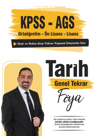 Tarih Genel Tekrar Föyü Aydın Yüce Fotokopinci -