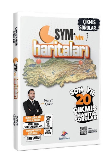 2026 ÖSYM`nin Haritaları Tüm Harita Çıkmış Sınav Soruları (Video Çözümlü) Dizgi Kitap Fotokopinci -