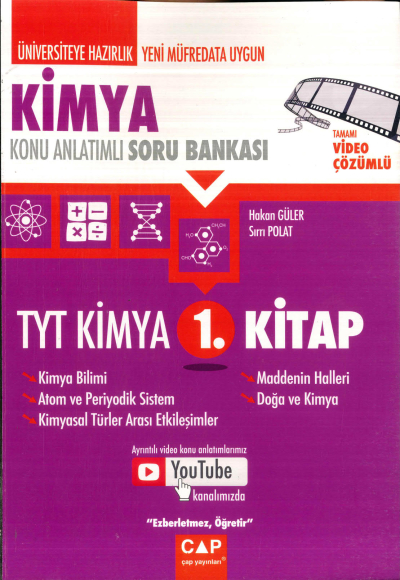TYT KİMYA KONU ANLATIMLI SORU BANKASI 1. KİTAP Fotokopinci -