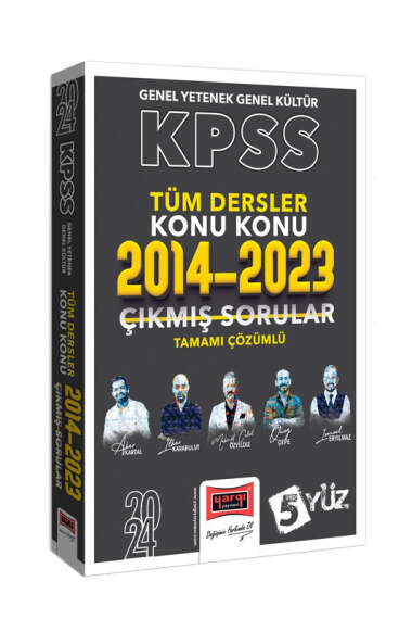 2024 KPSS 5Yüz Tüm Dersler Tamamı Çözümlü Son 10 Yıl Konu Konu Çıkmış Sorular (2014-2023) Fotokopinci -