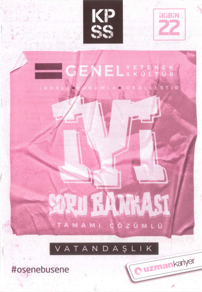 GY GK VATANDAŞLIK İYİ ÇÖZÜMLÜ SORU BANKASI Fotokopinci -