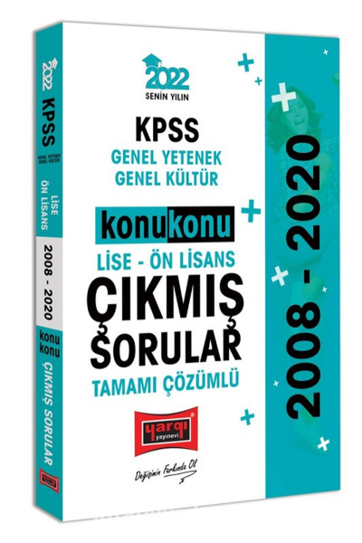 KPSS Genel Yetenek Genel Kültür Lise Ön Lisans Konu Konu Tamamı Çözümlü Çıkmış Sorular (2008-2020) Fotokopinci -