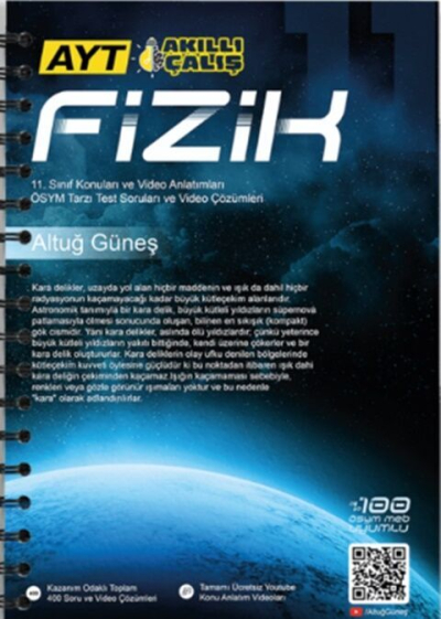 Altuğ Güneş AYT Fizik 2. Kitap Fotokopinci -
