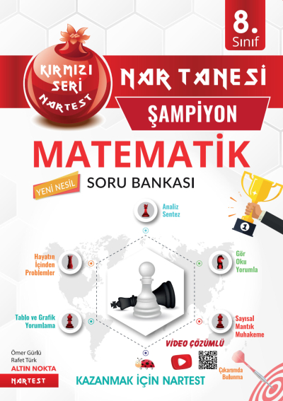 8. Sınıf Nar Tanesi Son Prova Matematik Soru Bankası Nartest Yayınları Fotokopinci -
