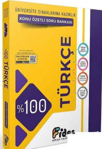 Tüm ÖSYM Sınavlarına Hazırlık %100 Türkçe Konu Özetli Soru Bankası Fides Yayınları Fotokopinci -