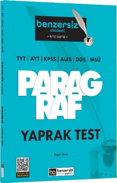 Kral Serisi Benzersiz Paragraf Yaprak Test Benzersiz Akademi Yayınları Fotokopinci -
