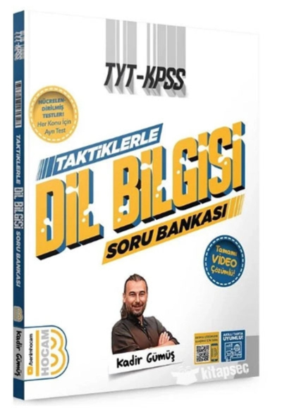 TAKTİKLERLE DİL BİLGİSİ TAMAMI VİDEO ÇÖZÜMLÜ SORU BANKASI Fotokopinci -