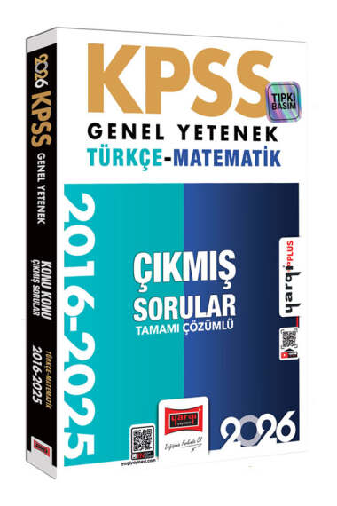 2026 KPSS Genel Yetenek Türkçe-Matematik 2016-2025 Konu Konu Tamamı Çözümlü Çıkmış Sorular Yargı Yayınları