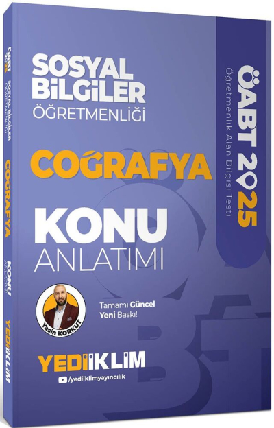 2025 ÖABT Sosyal Bilgiler Öğretmenliği Coğrafya Konu Anlatımı Yediiklim Yayınları Fotokopinci -
