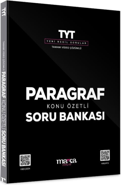 2025 TYT Paragraf Konu Özetli Yeni Nesil Soru Bankası Tamamı Video Çözümlü Marka Yayınları Fotokopinci -